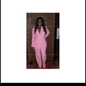 Med Pink House of CB Pant Suit